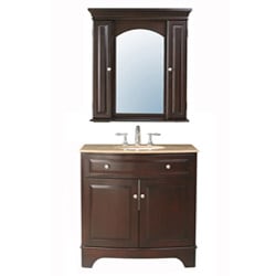 (_ _ ) Stufurhome Amanda 36-inch Single Sink Vanity