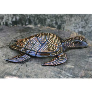 Hot Deal Wood 'Sea Turtle' Statuette (Indonesia)