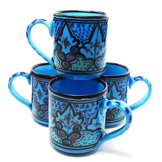 Set of 4 Sabrine Design Coffee Mugs (Tunisia)