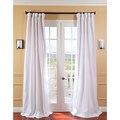 Signature White Faux Silk 108-inch Curtain Panel