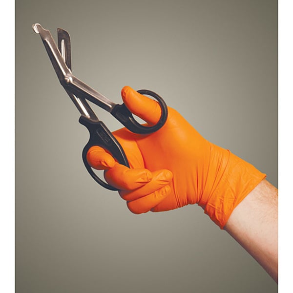Medium Blaze Orange Nitrile Exam Gloves (Case of 1,000) - 12150007 ...