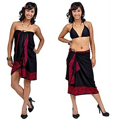 Celtic Tribal Border Pink Sarong (Indonesia)-Image