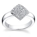 18k Gold 3/4ct TDW Princess Diamond Ring