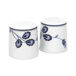  Mikasa Indigo Bloom Salt and Pepper Shakers