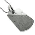 Black and Blue Jewelry Steel Diamond 'Likeness of Christ' Necklace