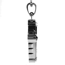 Black and Blue Jewelry Steel 1/10ct TDW Diamond Cross Necklace (I-J, I2-I3)