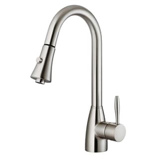 VIGO Stainless Steel Pull-Out Spray Kitchen Faucet