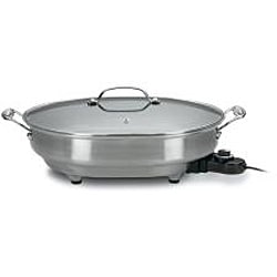 Cuisinart CSK-150 1500-Watt Nonstick Oval Electric Skillet