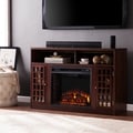Branick Espresso Media Console Fireplace