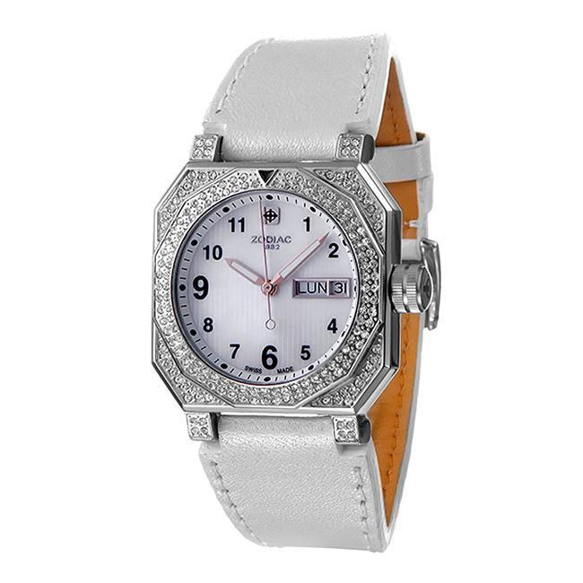 Zodiac Women's Icon Fashion Clear Crystal Watch Overstock™ Shopping