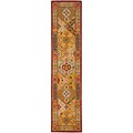 Handmade Diamond Bakhtiari Multi/ Red Wool Runner (2'3 x 16')