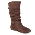 Journee Collection Women's 'Shelley-3' Slouch Mid-Calf Microsuede Boot