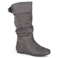 Journee Collection Women's 'Shelley-8' Regular and Wide-calf Slouch Mid-Calf Microsuede Boot