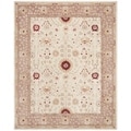 Handmade Timeless Ivory/ Sand Wool Rug (5' x 8')