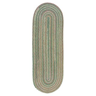 Low Price Watch Hill Bay Leaf Indoor/ Outdoor Braided Rug (2' x 9')