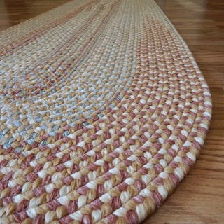 Find Cheap Price Watch Hill Camel Indoor/ Outdoor Braided Rug (2' x 6')