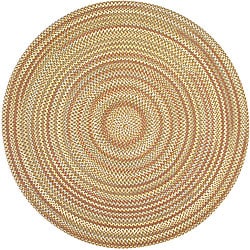 Special Offers Watch Hill Camel Indoor/ Outdoor Braided Rug (8' Round)