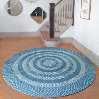 Great Prices Middletown Slate Round Braided Rug (8' Round)