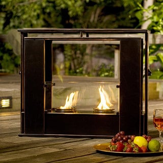 Low Price Upton Home Wesley Indoor/ Outdoor Portable Fireplace
