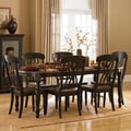 TRIBECCA HOME Mackenzie 7-piece Country Black Dining Set