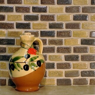 SomerTile 12x12-in London Brick 1x2-in Cimmaron Ceramic Mosaic Tile (Pack of 5)