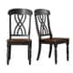 TRIBECCA HOME Mackenzie Country Black Dining Chair (Set of 2)
