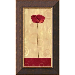 Daphne Brissonnet 'Pop Art Poppies II' Framed Canvas Art