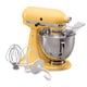 KitchenAid KSM150PSMY Majestic Yellow 5-quart Artisan Tilt-Head Stand Mixer, Bonus Food Grinder or Rotor Slicer/Shredder Rebate