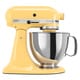 KitchenAid KSM150PSMY Majestic Yellow 5-quart Artisan Tilt-Head Stand Mixer, Bonus Food Grinder or Rotor Slicer/Shredder Rebate