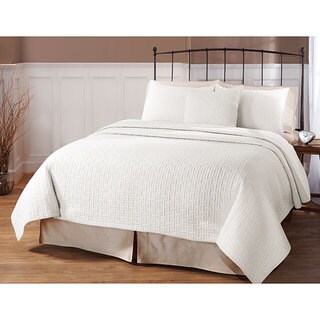 Landon White 3-piece Quilt Set