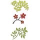 Sizzix Sizzlits Die Set 3/Pkg - Flowers, Branches and Leaves