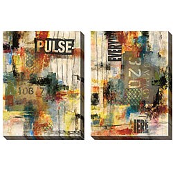 Now Sale Sara Abbott 'Pulse' Oversized Canvas Art Set