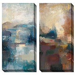 Low Price Bailey 'Seasonal Tones I & II' Oversized Canvas Art Set