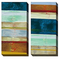 Find Cheap Price Benjamin Deal 'Advancement' Oversized Canvas Art Set