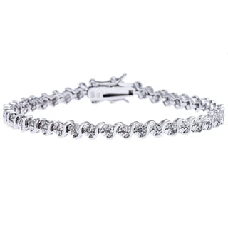 Sterling Silver 1/4ct TDW Diamond Bracelet (I3, I-J)