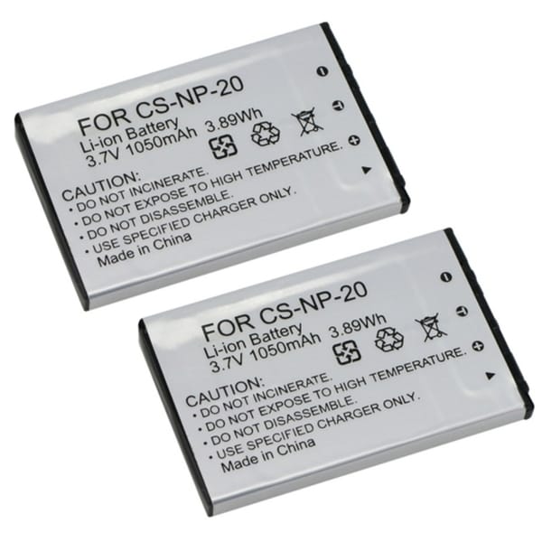 Battery for Casio Exilm Digital Camera NP20 NP-20 (Pack of 2)