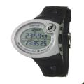 Asics Men's 'Active Running' Black Rubber Strap Digital Watch