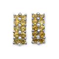 Advices on Column Belvend Penny Sterling Silver Round-cut Citrine Double Column Earrings