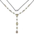 Sterling Silver Citrine Drop Necklace