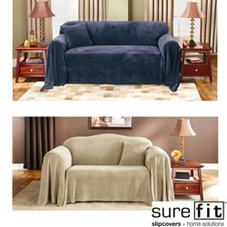 Plush Loveseat Furniture Throw-Image