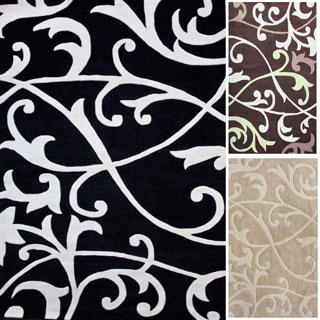 See Reviews nuLOOM Handmade Pino Scroll Vines Rug (7'6 x 9'6)