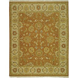 Special Prices Indo Sumak Handmade Heritage Gold/ Ivory Rug (10' x 14')