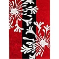 Alliyah Handmade Bright Red New Zealand Blend Wool Rug (5' x 8')