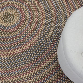 Cheap Jefferson Indoor/Outdoor Multicolor Braided Rug (6' Round)