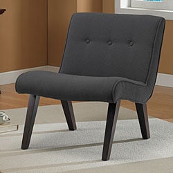 Armless Tufted Chair Steel