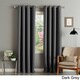 Aurora Home Thermal Insulated Blackout Grommet Top 84-inch Curtain Panel Pair