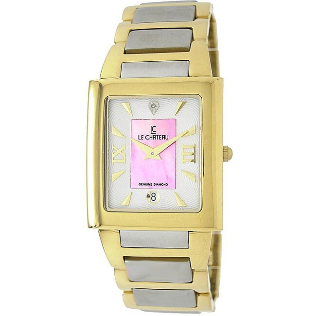 Le Chateau Men's Two-tone Diamond Accented Watch