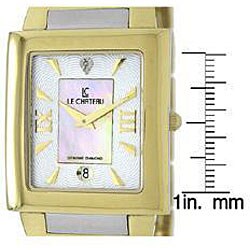 Le Chateau Men's Two-tone Stainless Steel Diamond-accented Watch