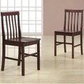 Espresso Wood Dining Chairs (Set of 2)