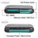 INSTEN Smoke Color USB 2.0 Mini All-in-One Memory Card Reader